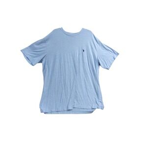US Polo Assn Mens 2XLT Light Blue Short Sleeve T Shirt Crew Neck Logo Polo Shirt